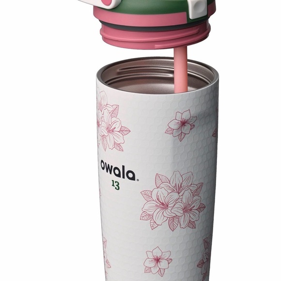 owala 13 Floral White & Pink Insulated Tumbler - Picture 2 of 2